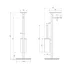 Suport hartie freestanding Omnires Modern Project cu spatiu pentru perie si raft finisaj cupru lucios picture - 5