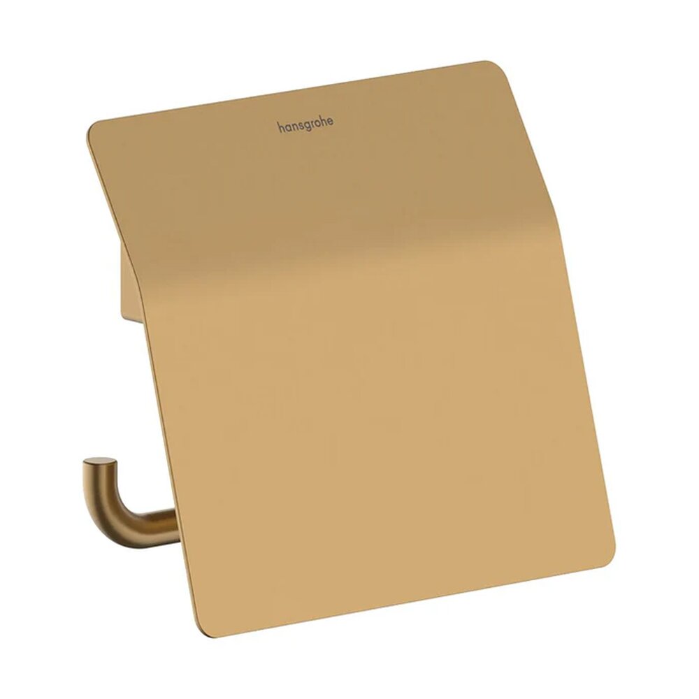 Suport hartie igienica cu protectie Hansgrohe AddStoris S bronz periat