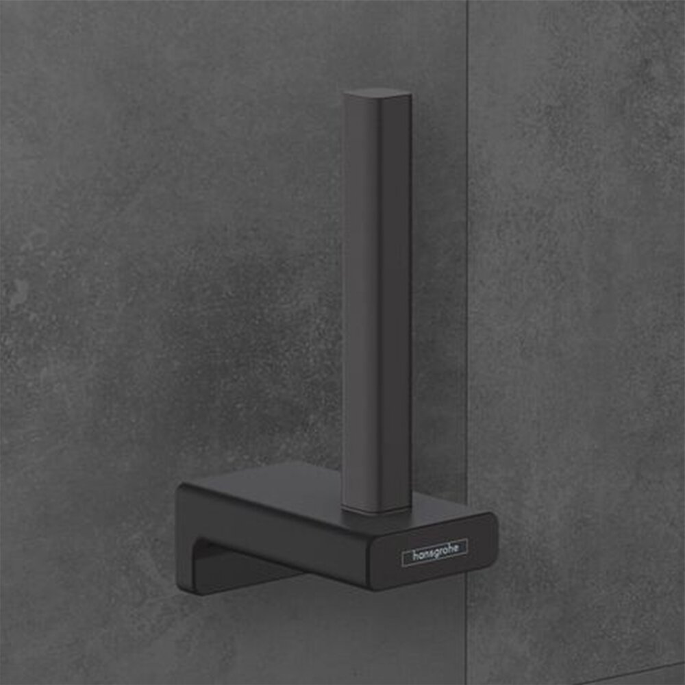Suport hartie igienica Hansgrohe AddStoris Q finisaj negru mat