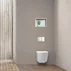 Suport perie WC incastrat Balneo Wall Box S Tiles otel inoxidabil deschidere stanga picture - 3