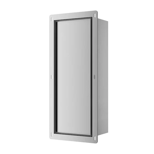 Suport perie WC incastrat Balneo Wall Box S Tiles otel inoxidabil deschidere stanga picture - 4