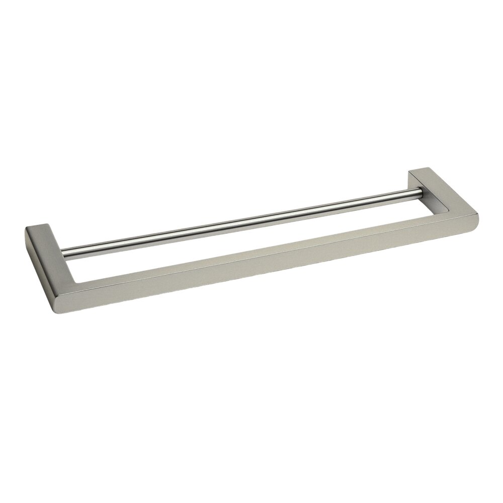 Suport prosop dublu Balneo Qarx inox periat 60 cm
