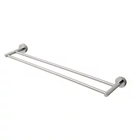 Suport prosop dublu Balneo Qube crom lucios 60 cm