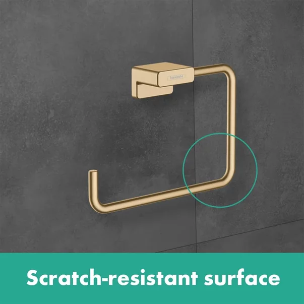 Suport prosop inelar Hansgrohe Addstoris Q finisaj bronz periat picture - 2