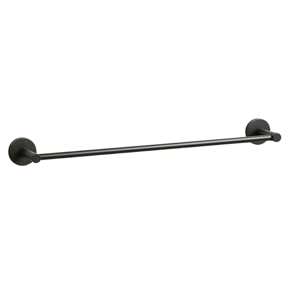 Suport prosop simplu Balneo Qube Gun Metal mat 60 cm