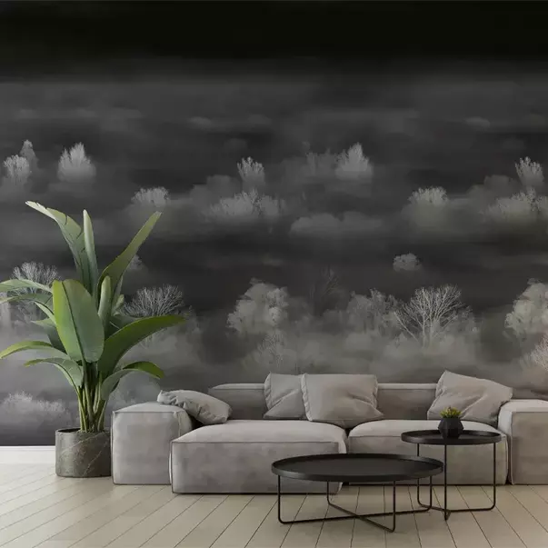 Tapet VLAdiLA Foggy Landscape Nightview 520 x 300 cm picture - 1