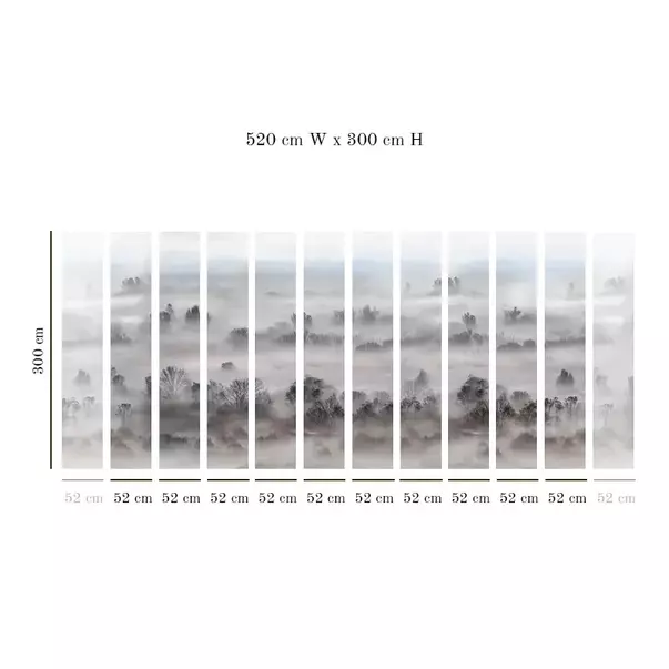 Tapet VLAdiLA Foggy Landscape Pastels 520 x 300 cm picture - 4