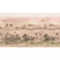 Tapet VLAdiLA Foggy Landscape Peach 520 x 300 cm