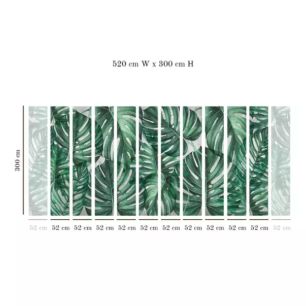 Tapet VLAdiLA Green Philodendron 520 x 300 cm picture - 2