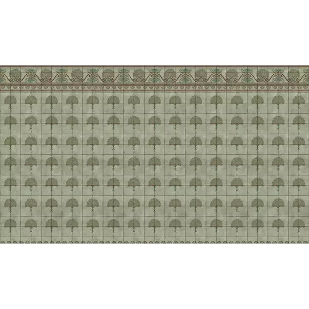 Tapet VLAdiLA Green Tiles Art Nouveau 520 x 300 cm picture - 1