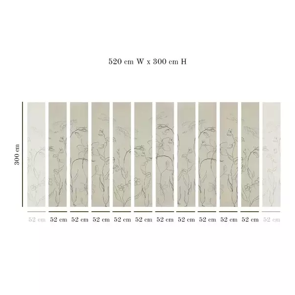Tapet VLAdiLA Intaglio Field (paper texture) 520 x 300 cm picture - 3