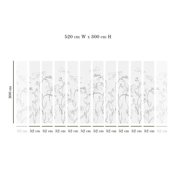 Tapet VLAdiLA Intaglio Field (white texture) 520 x 300 cm picture - 3