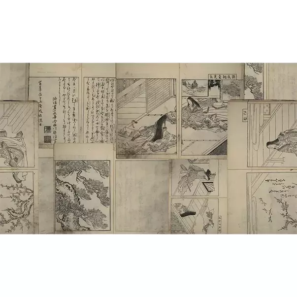 Tapet VLAdiLA Japanese Book 520 x 300 cm picture - 2
