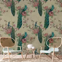 Tapet VLAdiLA Pea Fowl 520 x 300 cm
