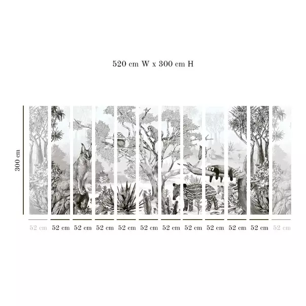 Tapet VLAdiLA Sleepy Meadow Gray 520 x 300 cm picture - 3