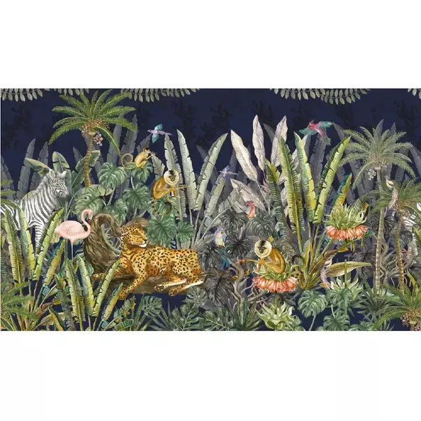 Tapet VLAdiLA Wonderland Jungle in Black 520 x 300 cm picture - 2