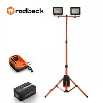 Turn de lumina LED Redback, 2x20W, acumulator 40V/2Ah, incarcator 40V/2A ED40+EP20+EC20
