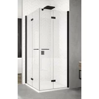 Usa de dus glisanta cu segment fix negru mat SanSwiss Cadura CAS2 120 cm dreapta