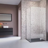 Usa de nisa batanta Radaway Torrenta KDJ 120 cm sticla 6 mm crom-transparent deschidere dreapta