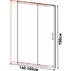 Usa de nisa culisanta Inter Ceramic 140 cm sticla opaca 5 mm profil crom lucios picture - 2