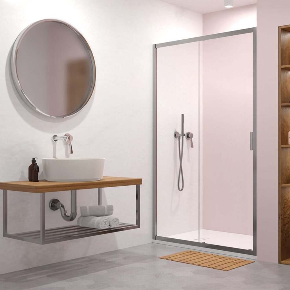 Usa de nisa culisanta Radaway Alienta DWJ 100 cm crom-transparent sticla 5 mm