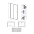 Usa de nisa culisanta Radaway Alienta DWJ 120 cm negru-transparent sticla 5 mm picture - 4
