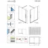 Usa de nisa culisanta Radaway Furo DWJ 150 cm sticla 8 mm finisaj crom lucios-transparent deschidere stanga picture - 11