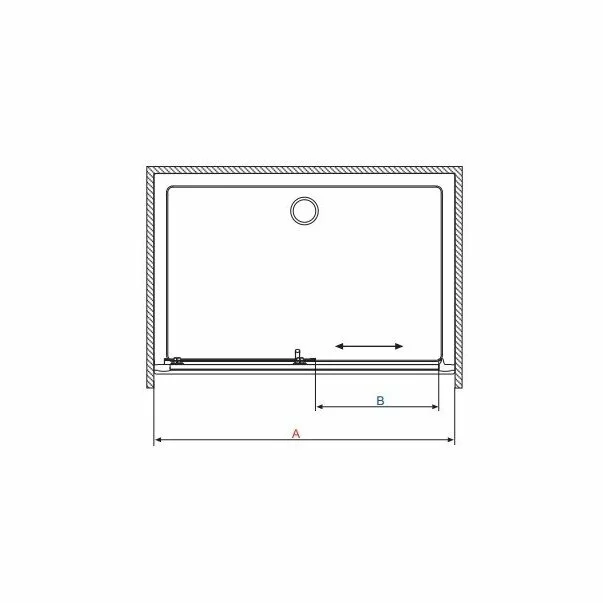 Usa de nisa culisanta Radaway Premium Plus DWJ 150 cm sticla 6 mm crom-transparent picture - 3