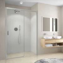 Usa de nisa culisanta Roth Cariba 130 cm sticla 6 mm crom dreapta