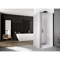 Usa de nisa pivotanta negru mat Sanswiss Solino SOL1 100x200 cm