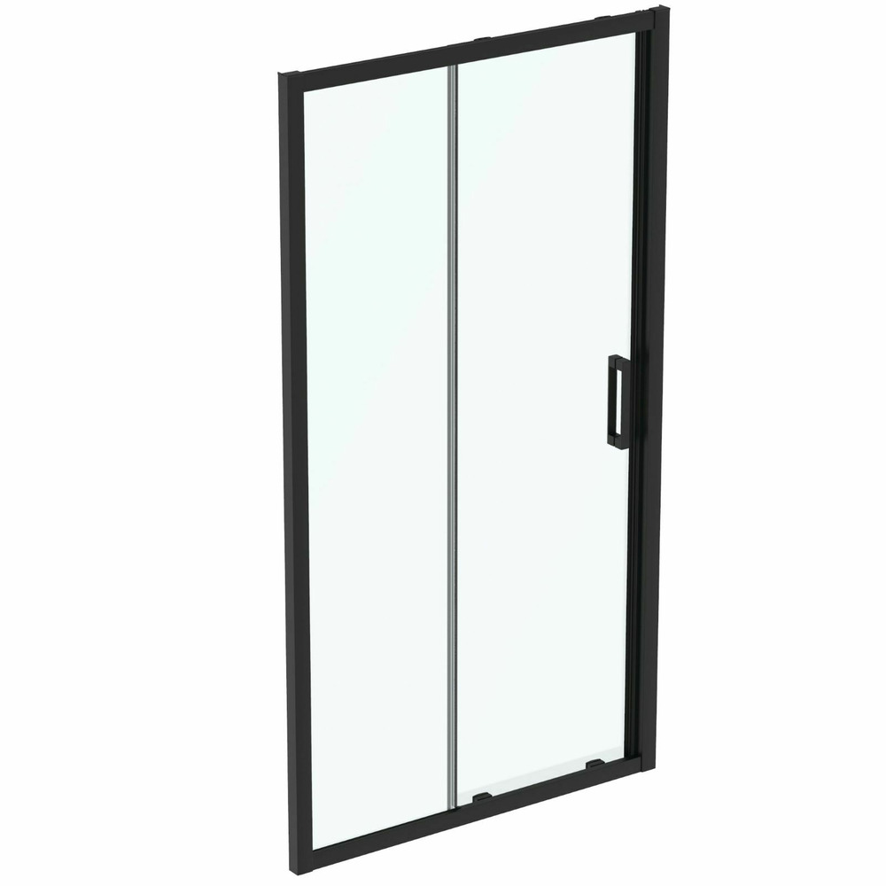 Usa glisanta cu segment fix 110 cm negru mat Ideal Standard Connect 2