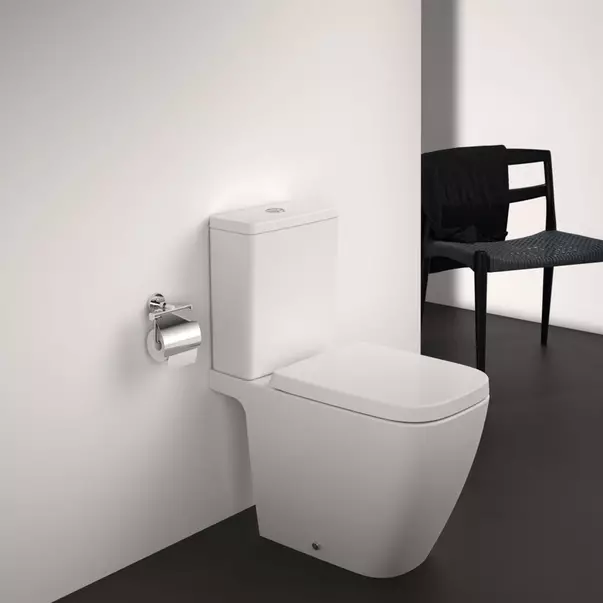 Vas WC pe pardoseala Ideal Standard i.life B alb SmartGuard rimless picture - 2