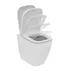 Vas WC pe pardoseala Ideal Standard i.life B inaltat alb lucios SmartGuard rimless picture - 4
