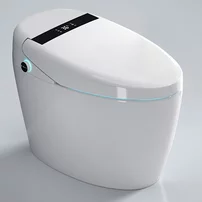 Set vas WC pe pardoseala Relax Regal alb cu functie bideu electric si capac softclose