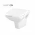 Vas WC suspendat Cersanit Carina New Clean On cu capac inchidere lenta alb picture - 1