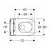 Set vas WC suspendat Geberit Smyle TurboFlush alb cu spalare verticala si capac softclose picture - 4