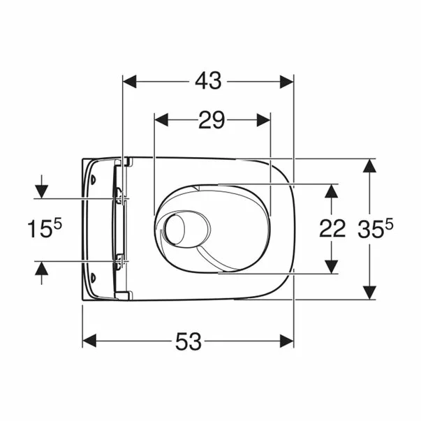Set vas WC suspendat Geberit Smyle TurboFlush alb cu spalare verticala si capac softclose picture - 4