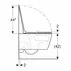 Set vas WC suspendat Geberit Smyle TurboFlush alb cu spalare verticala si capac softclose picture - 6