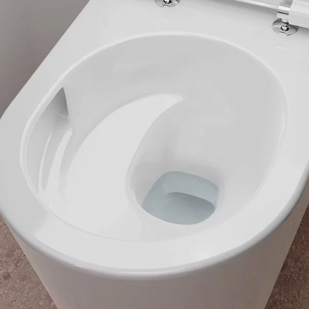 Vas WC suspendat Hansgrohe EluPura S Rimless AquaHelix alb lucios picture - 4