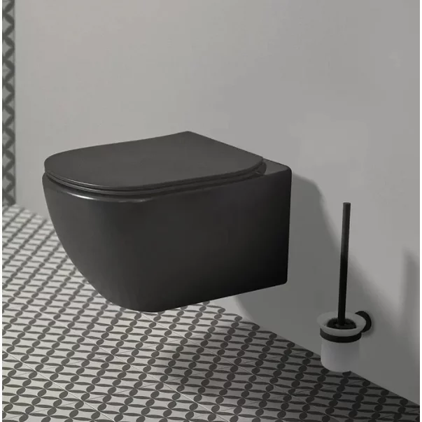 Vas wc suspendat Ideal Standard Tesi AquaBlade negru mat picture - 2