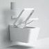Set vas WC suspendat Relax Regal alb cu functie bideu electric si capac softclose picture - 1