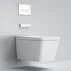 Set vas WC suspendat Relax Regal alb cu functie bideu electric si capac softclose picture - 3