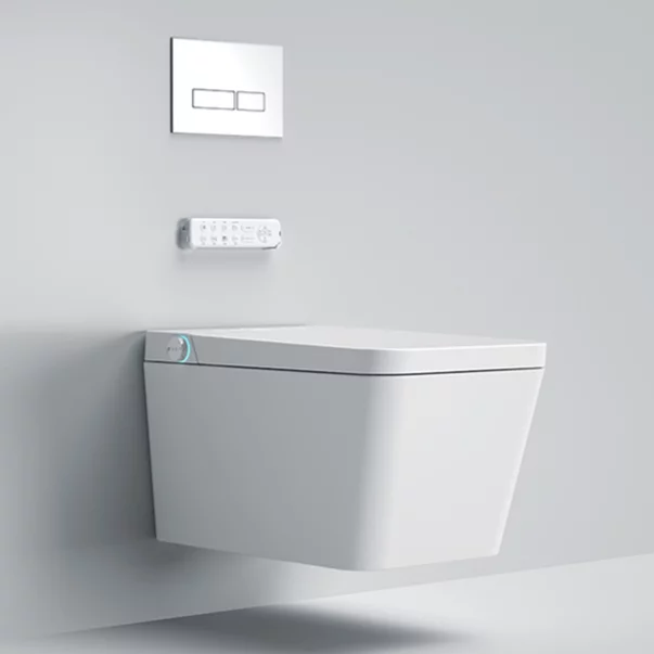 Set vas WC suspendat Relax Regal alb cu functie bideu electric si capac softclose picture - 3