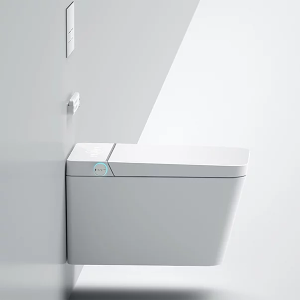 Set vas WC suspendat Relax Regal alb cu functie bideu electric si capac softclose picture - 4