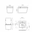 Set vas WC suspendat Relax Regal alb cu functie bideu electric si capac softclose picture - 9