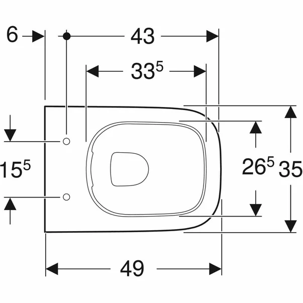 Vas wc suspendat rimfree Geberit Smyle Square picture - 7