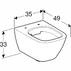 Vas wc suspendat rimfree Geberit Smyle Square picture - 4