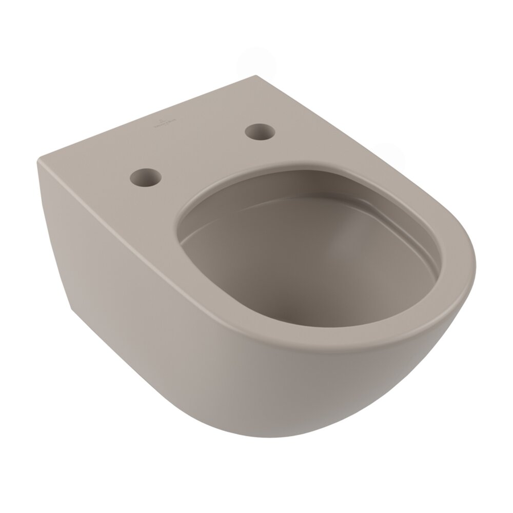Vas WC suspendat Villeroy&Boch Antao TwistFlush Rimless cu finisaj bej-mat Almond CeramicPlus
