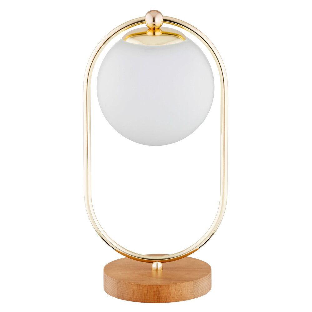 Veioza Alfa Oval 1 auriu/alb