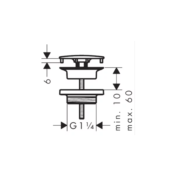 Ventil fix Hansgrohe pentru lavoar picture - 2